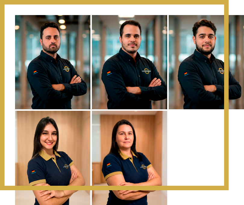 Equipe da Hiperion Serras reunindo especialistas com experiência em soluções de corte industrial