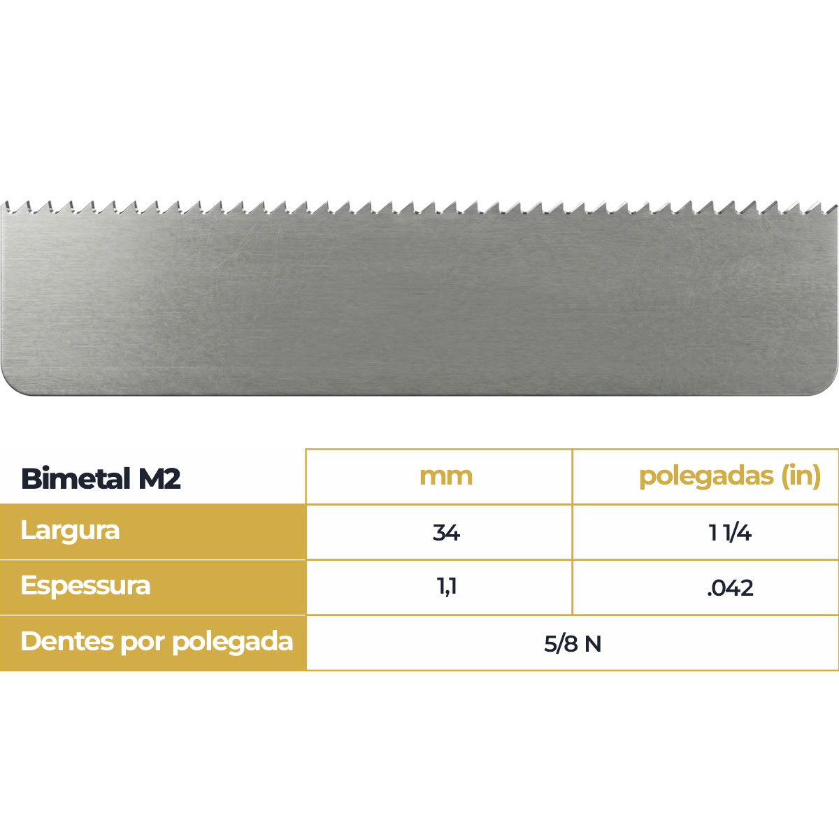 Lâmina de serra fita EBERLE - PALLETFLEX - Lâmina bimetálicas